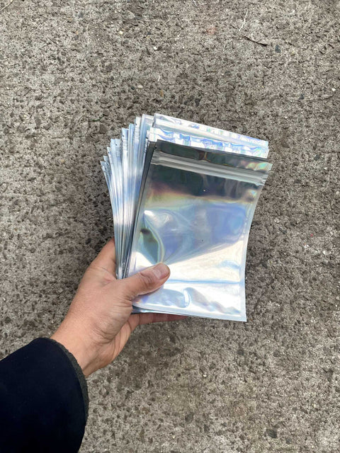 Holographic Zip Bags Set