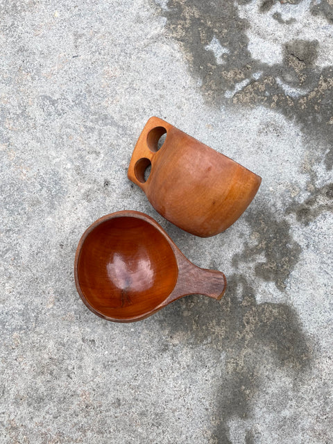 Pretty Wooden Cups