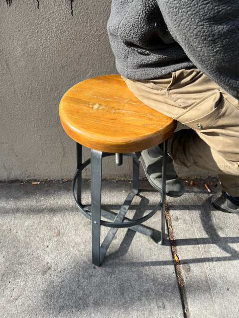 Industrial Bar Stool You Can Adjust The Height (We Have 2!)