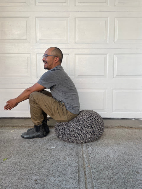 A Cool Pouf To Sit On