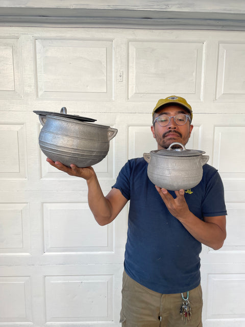 Two Stainless Steel Cooking Pots