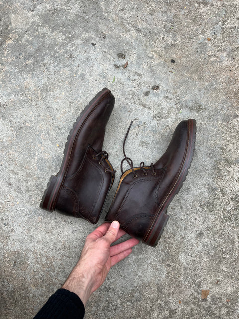 Florsheim Leather Work Boots, Size 9.5 US M or 42.5 EU