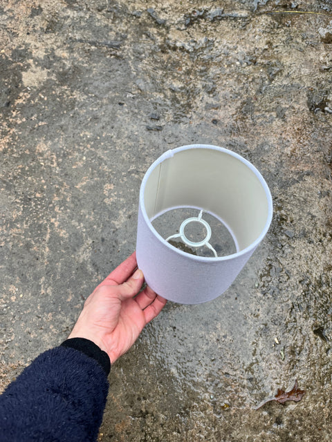 Small White Lampshade, 5.5" Wide