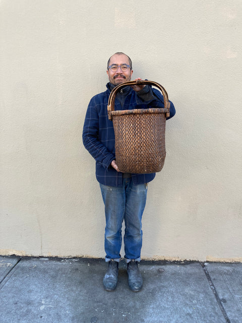 Rustic Chinese Rice Basket