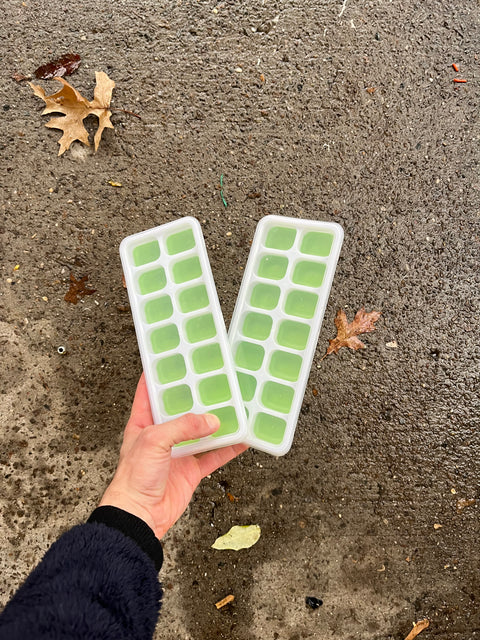 Two Silicone Ice Cube Trays