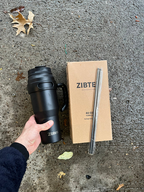 Zibtes 40oz Insulated Tumbler, Brand New