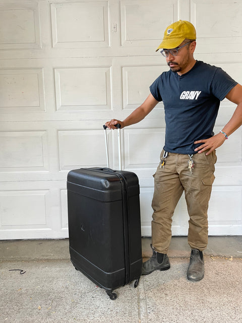 Large Delsey Checked Luggage