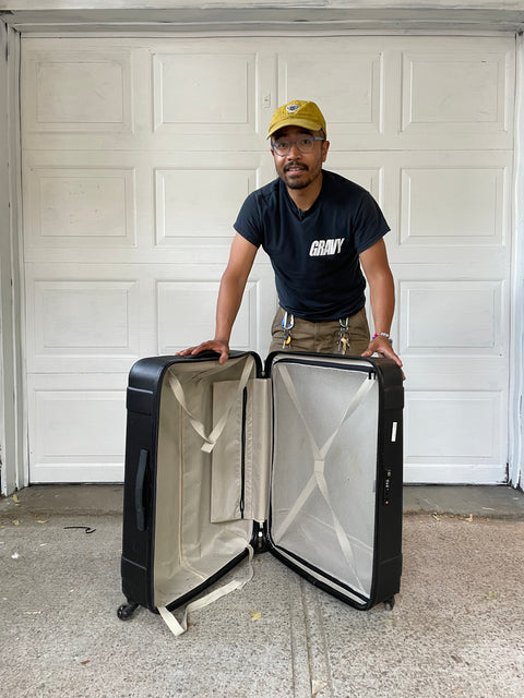 Large Delsey Checked Luggage