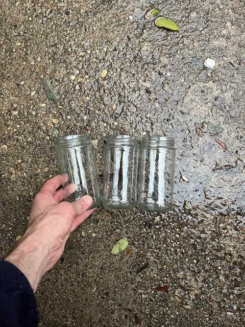 Three Nice Glass Jars