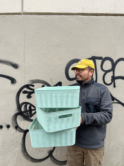 3 Storage Plastic Baskets