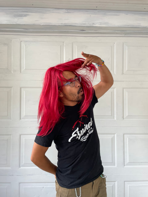 Funky Red Wig