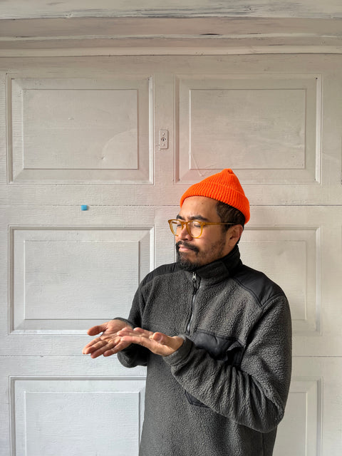 Very Orange Hipster Beanie