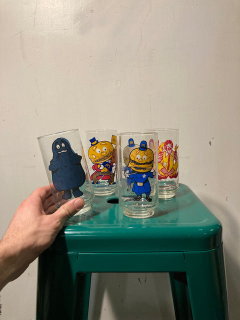 4 Collector McDonald’s Glasses