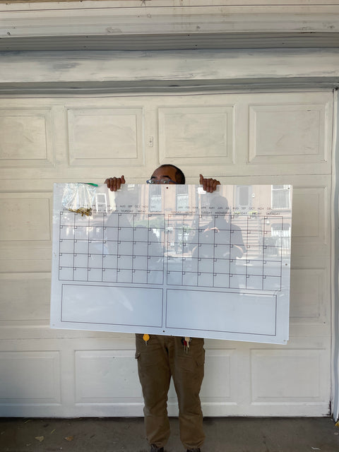 Large Acrylic Dry Erase Board Calendar Planner