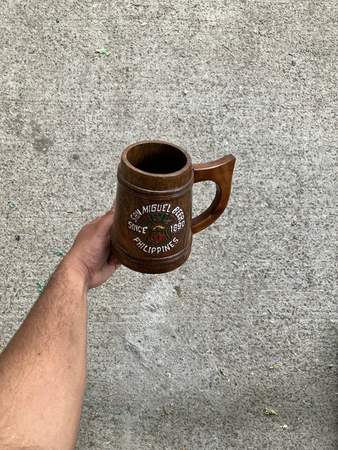 Wooden San Miguel Beer Mug