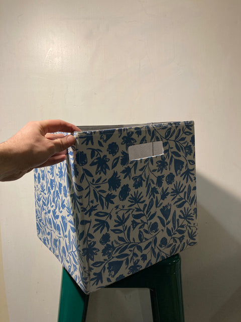 Floral Fabric Storage Bin