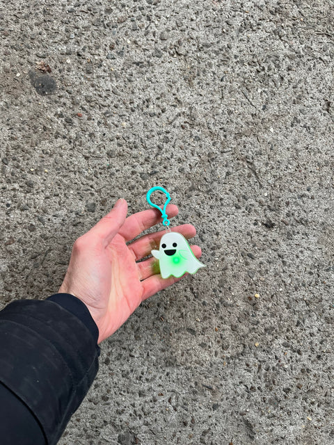 Ghost Keychain That Lights Up Too