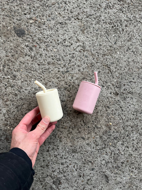 Two Colorful Sippy Cups