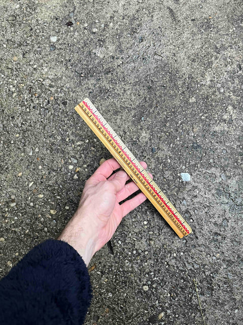 Vintage Wooden Ruler