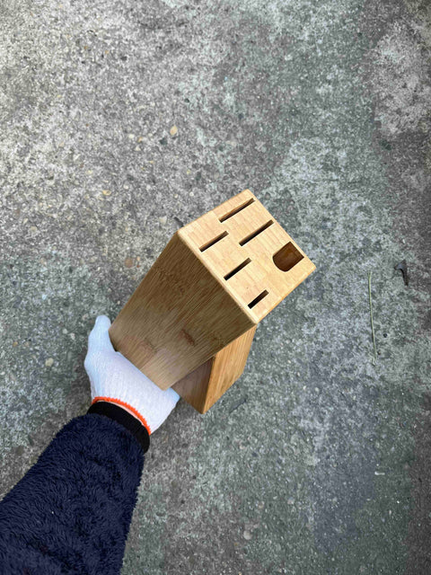 Bamboo Knife Block