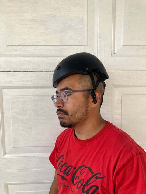 Black Bike Helmet, Sz Kids Small