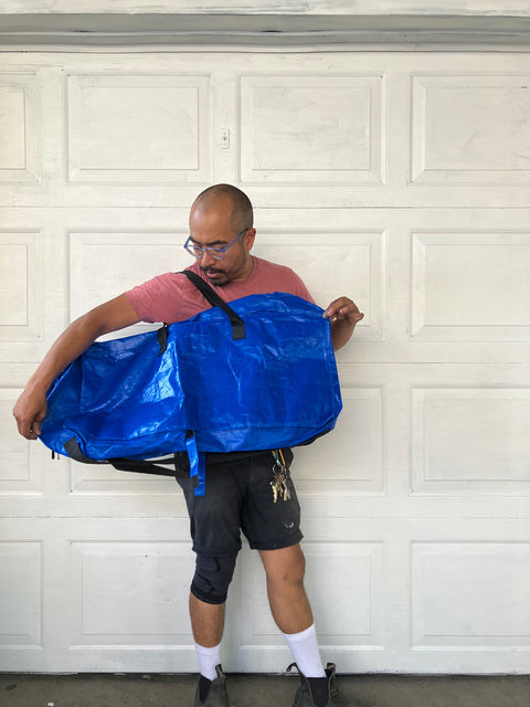 Lovely Large Royal Blue Tarp Tote