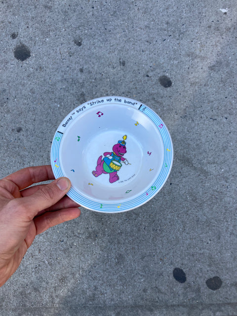 Vintage Barney Cereal Bowl