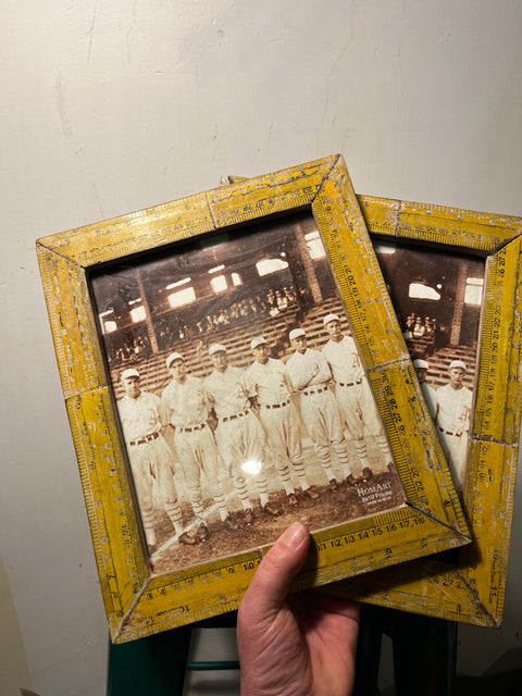 Two vintage wooden frames