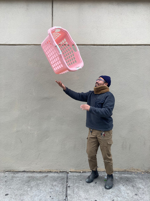 Pink Laundry Basket