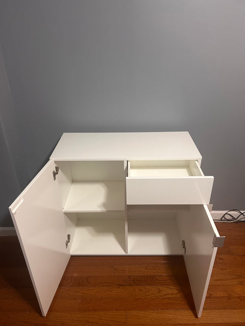 CB2 Swig White Mini Bar