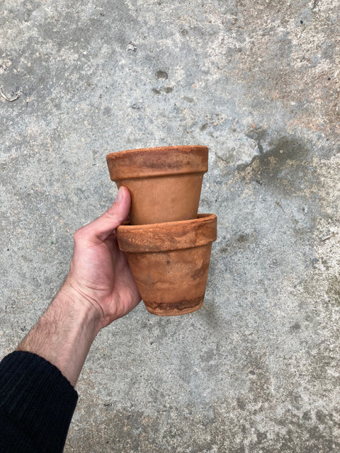 2 Small Terracotta Pots