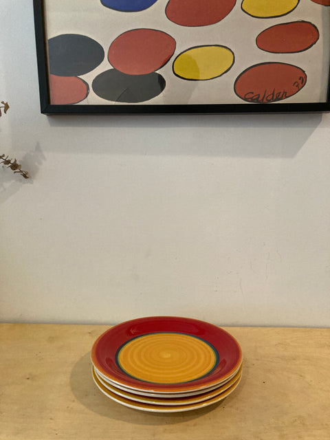 Set of Large Colorful Plates