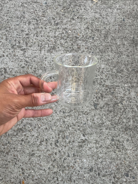 Clear Glass Insulating Coffee Cup