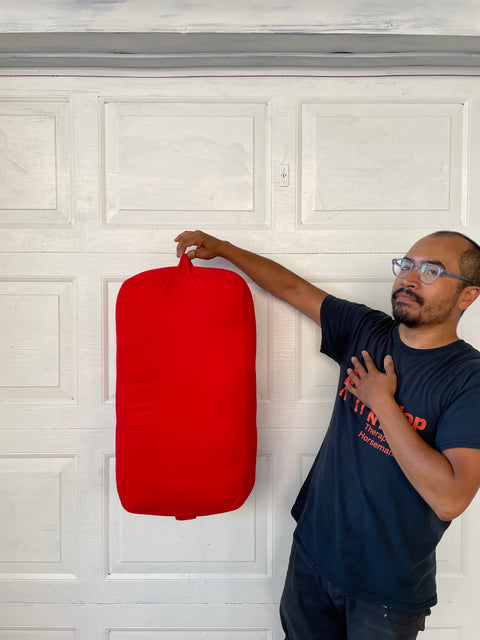 Seriously Red Yoga Pillow