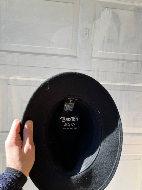 Cool Black Brixton Hat, Size S