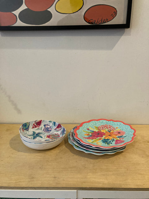 Colorful Plates & Bowls