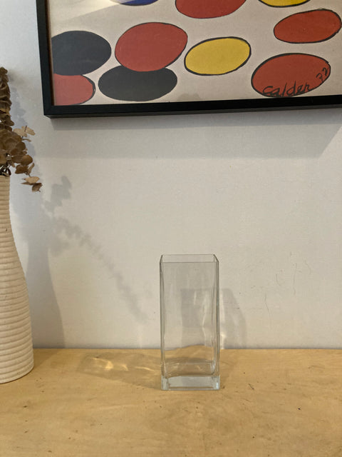 Clear Rectangular Vase