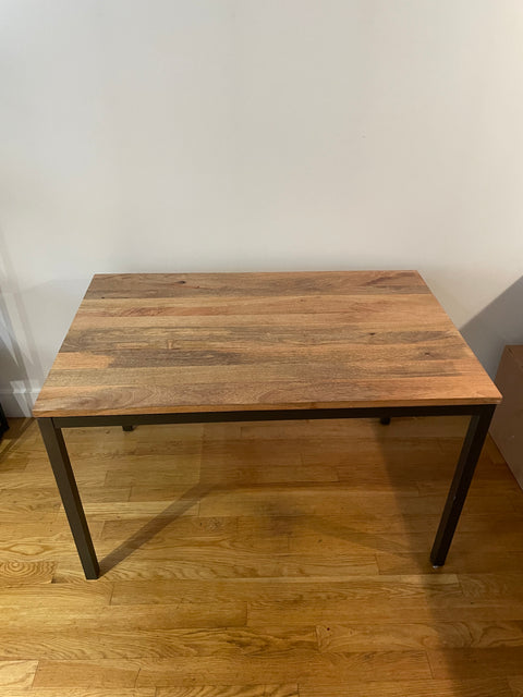 West Elm Box Frame Dining Table, 48"x30"x30"