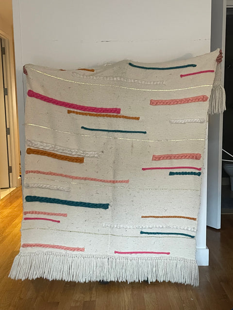 Big Anthropologie Woven Daydream Throw Blanket