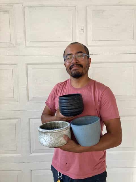 Three Medium Size Plant Pots