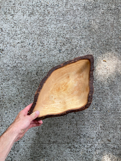 Handmade Rustic Wooden Fruit Bowl