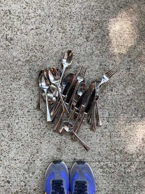 Pile Of Cuisinart Elite Cutlery