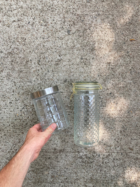 Two Glass Kitchen Containers