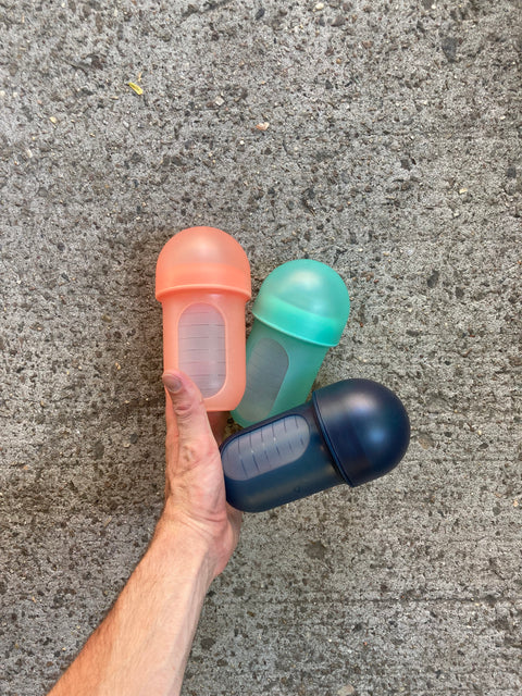 3 Boon Nursh Silicone Baby Bottles