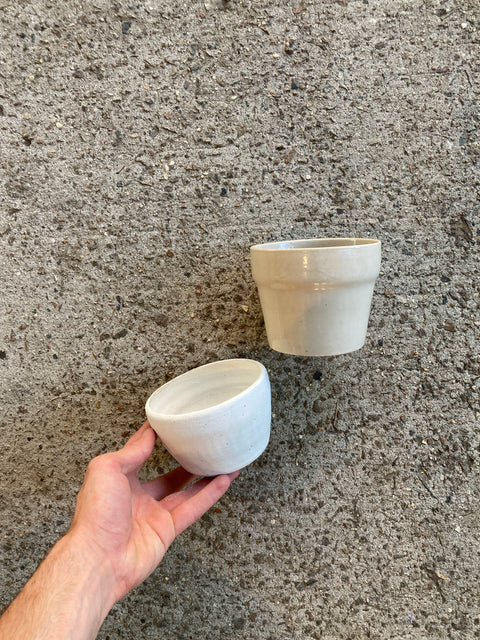 Two Fancy Small Plant Pots