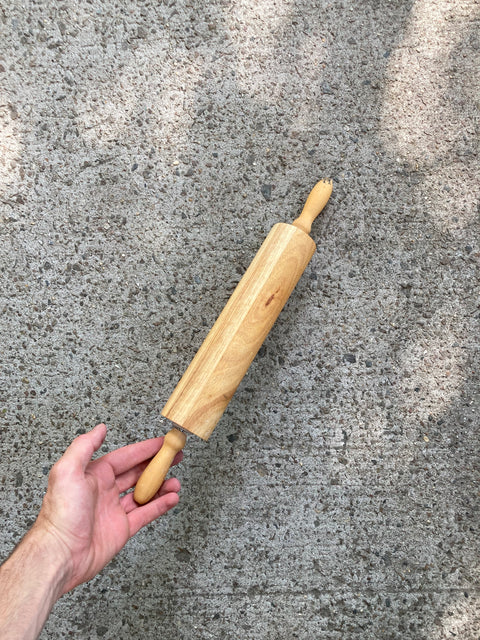 Serious Wooden Rolling Pin With Handles