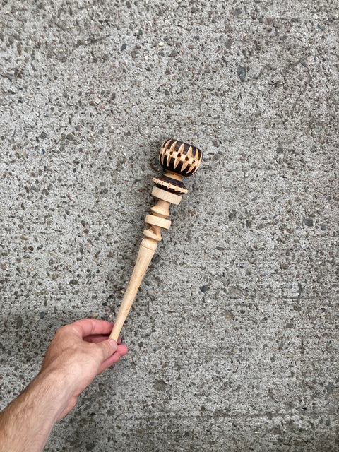 Natural Wooden Molinillo Whisk