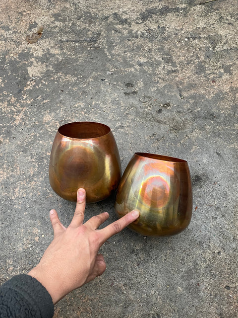 Ombre Brass Planters (we got 2!)