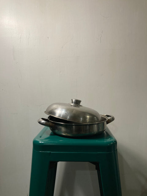 Vintage Stainless Steel Pot