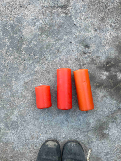 Decorative Orange Candles